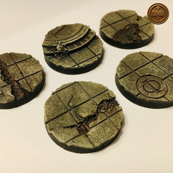 40mm Round Bases City Ruins For Warhammer 40K, Age of Sigmar Wargaming - Image 2