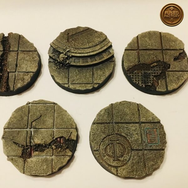 40mm Round Bases City Ruins For Warhammer 40K, Age of Sigmar Wargaming - Image 3