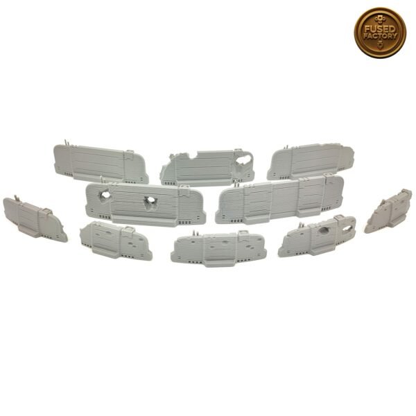 Fortified Barricade Walls 10 Piece Scenery Set For Wargaming - Image 2