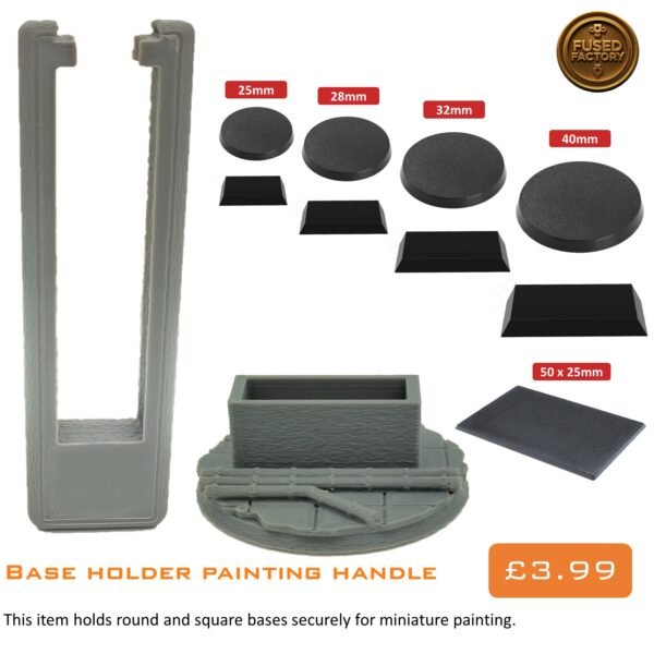 Base Holder Painting Handle & Stand For Miniatures