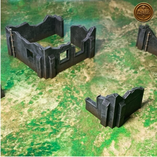 City Ruins 6 Piece Buildings & Walls Set For Wargaming - Image 5