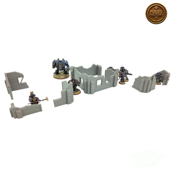 City Ruins 6 Piece Buildings & Walls Set For Wargaming - Image 6