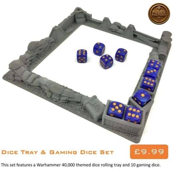 Dice Tray & Gaming Dice Set