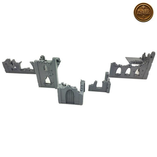 Holy Ruins 7 Piece Buildings & Walls Set For Wargaming - Image 10