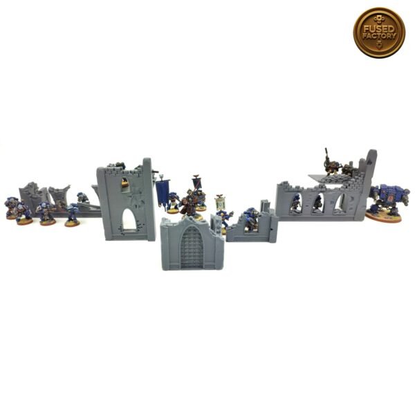 Holy Ruins 7 Piece Buildings & Walls Set For Wargaming - Image 6