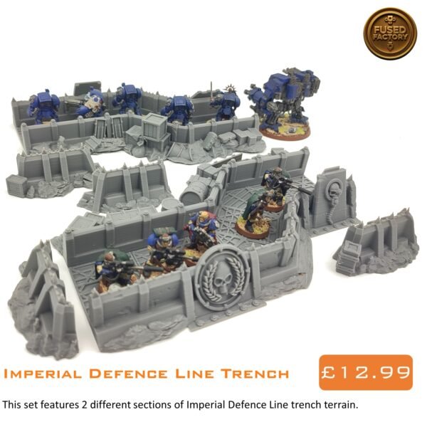 Imperial Defence Line Trench For Warhammer 40,000