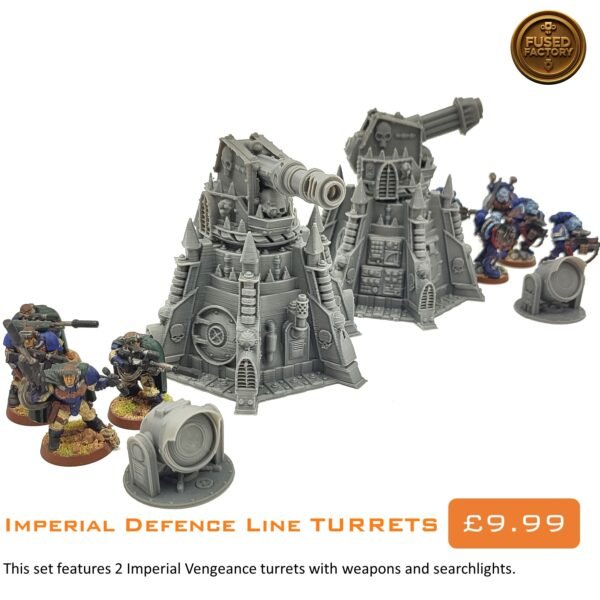 Imperial Defence Line Turrets For Warhammer 40,000