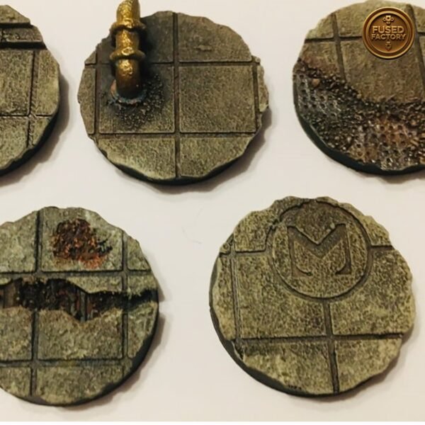 32mm Round Bases City Ruins For Warhammer 40K, Age of Sigmar Wargaming - Image 4