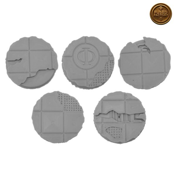 32mm Round Bases City Ruins For Warhammer 40K, Age of Sigmar Wargaming - Image 3