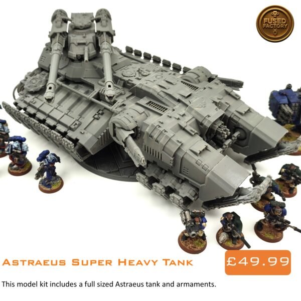 Astraeus-Tank1 Astraeus Super Heavy Tank For Warhammer 40,000 Includes Weapons