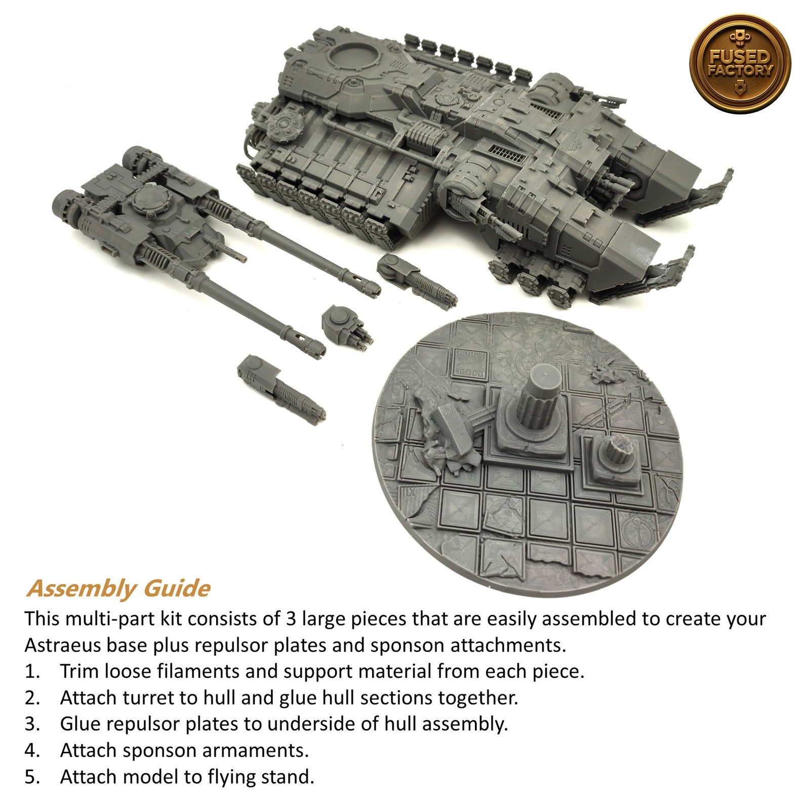 Astraeus Super Heavy Tank For Warhammer 40,000 Includes Weapons - Image 3