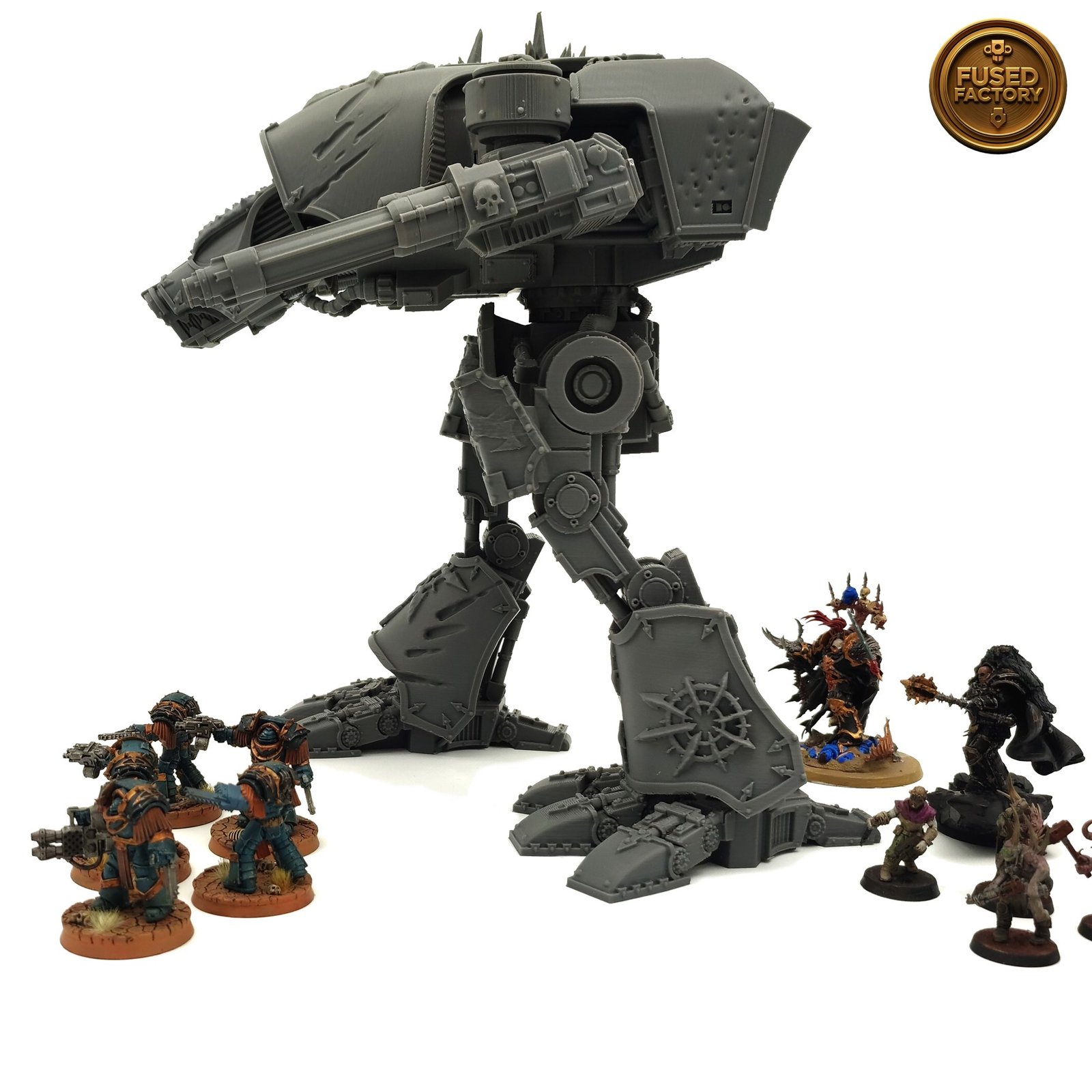 Chaos Warhound Scout Titan For Warhammer 40,000 Includes Weapons - Image 10