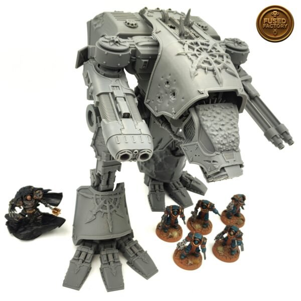 Chaos Warhound Scout Titan For Warhammer 40,000 Includes Weapons - Image 2