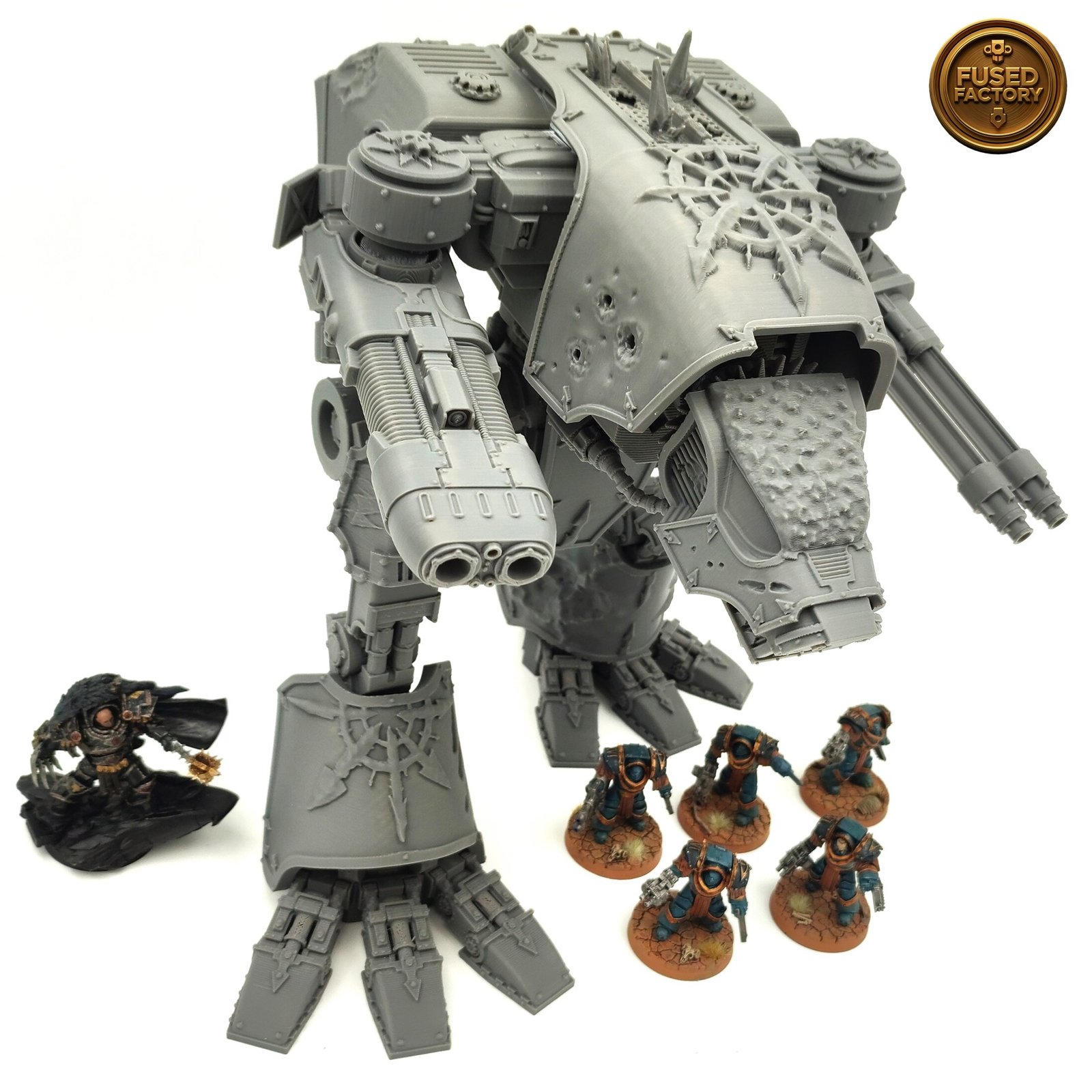 Chaos Warhound Scout Titan For Warhammer 40,000 Includes Weapons - Image 2