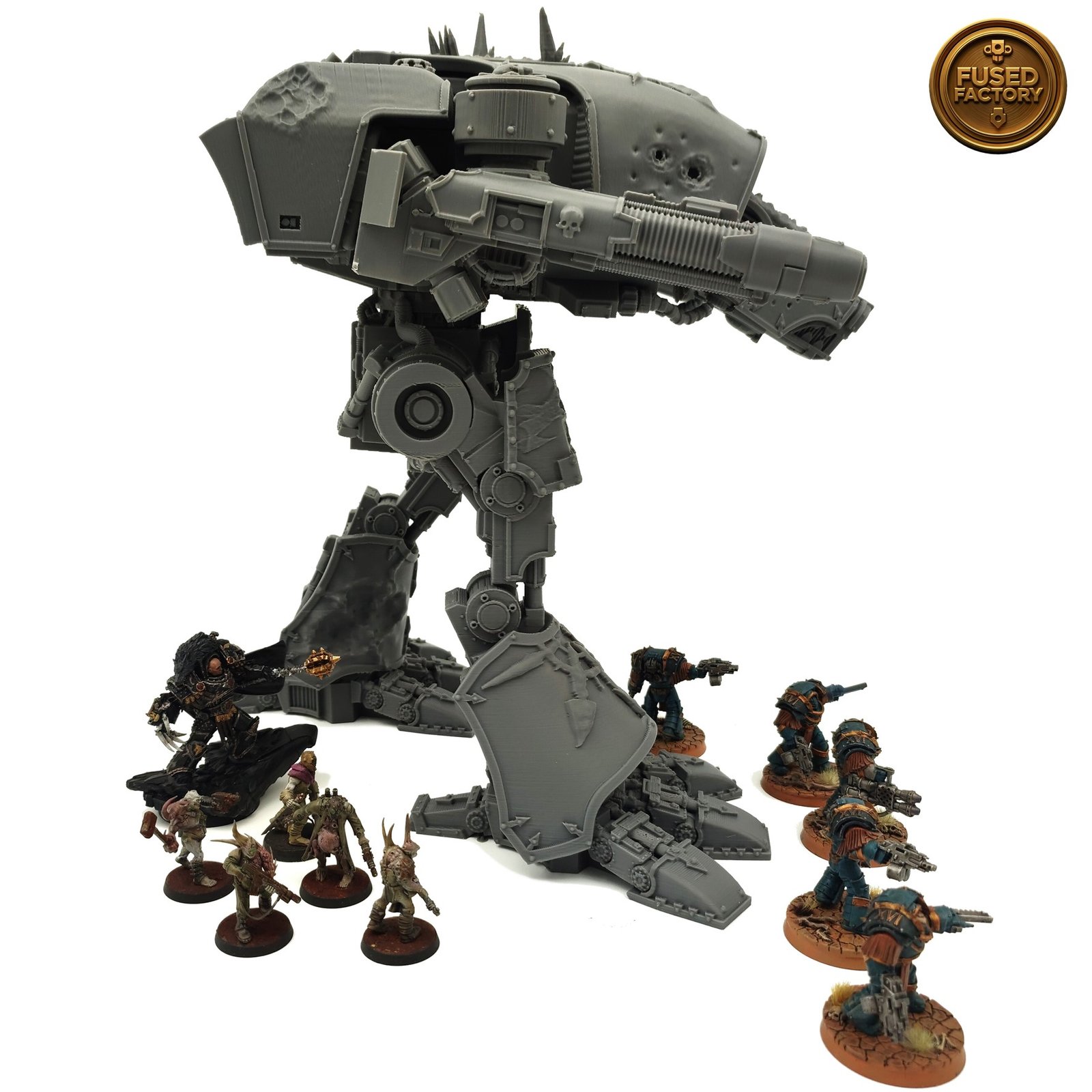 Chaos Warhound Scout Titan For Warhammer 40,000 Includes Weapons - Image 9